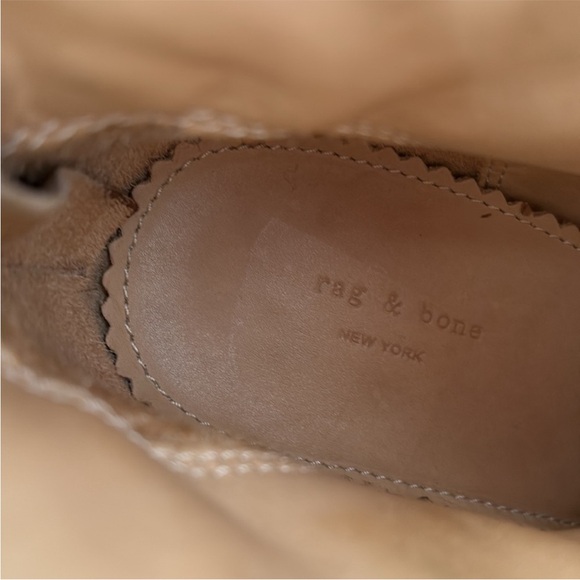 Rag & Bone Leather Newbury Heeled Ankle Boots Tan Size 7.5 - Picture 6 of 12
